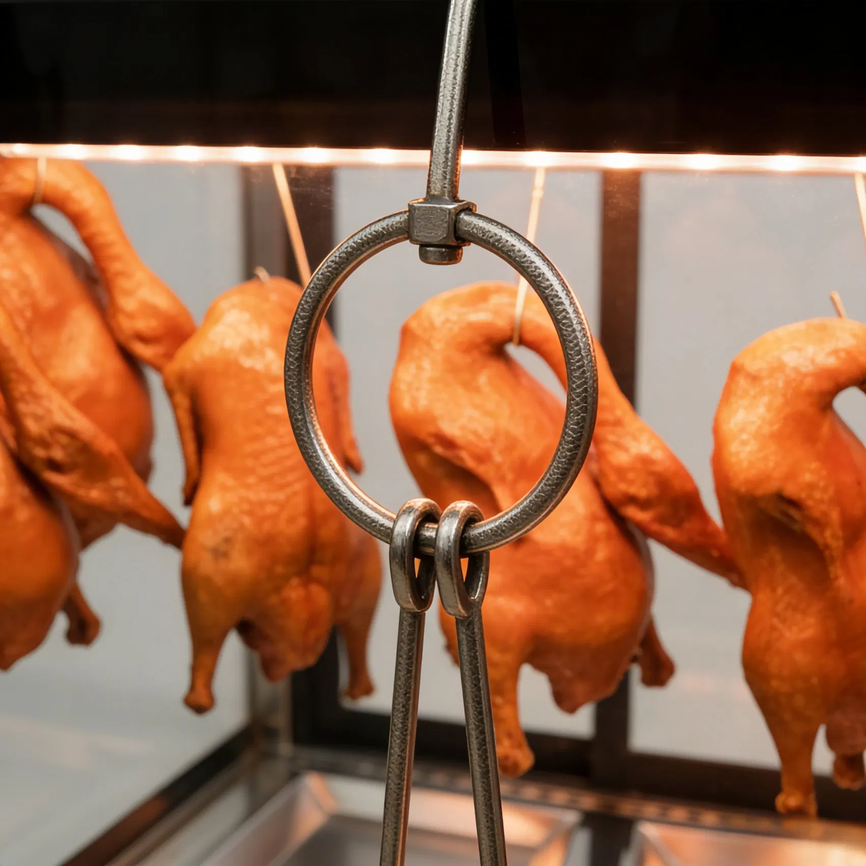 Roast Duck Display Warmer Countertop Heating Cabinet for Restaurant Food Display