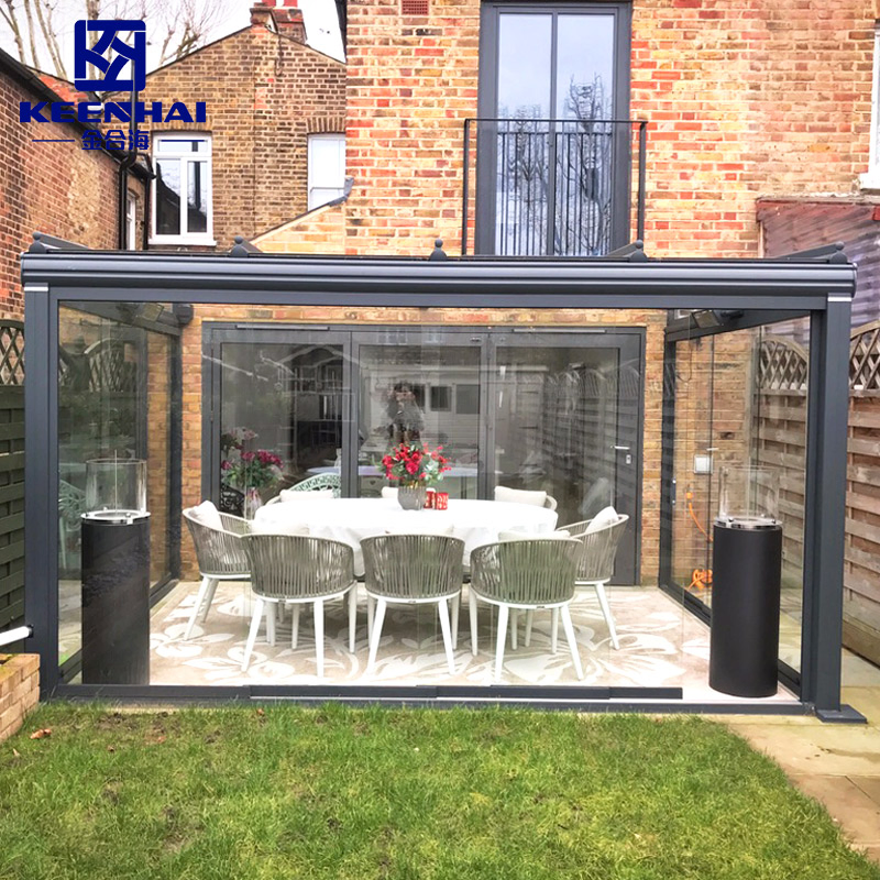 Solarium Patio Parts Outdoor Enclosures Prefab Sunroom Aluminum