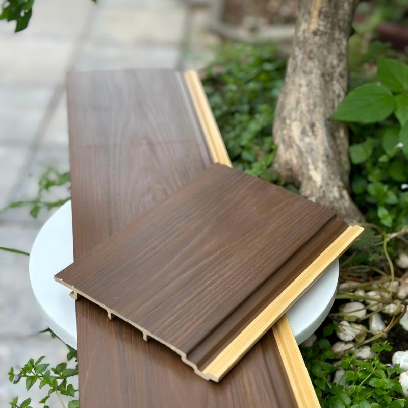 Customizable Sleek Black Minimalist Modern Weatherproof WPC Outdoor Decking