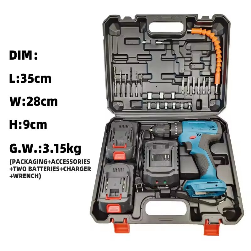 Portable Mini Brush Cordless Impact Drill Power Tools