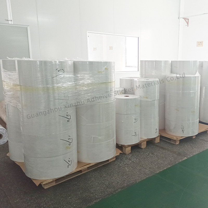Factory Direct Selling Top Coated Semi Gloss Material Jumbo Roll Label Paper