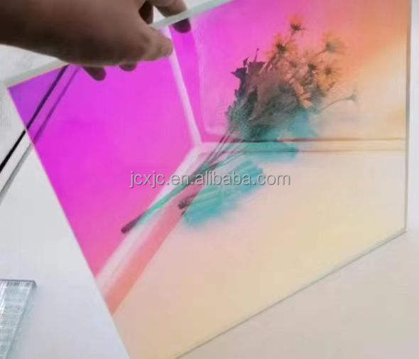 Color Gradient Laminated Curtain Wall Colored Color Change Glass-Diverse Options Available