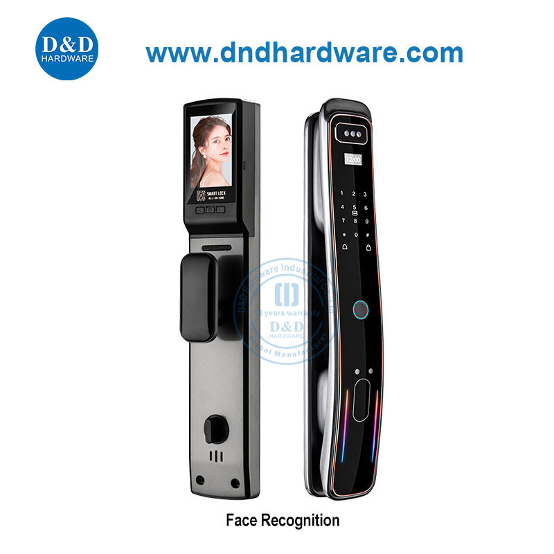European Popular Keyless Fingerprint Face Recognition Smart Digital Door Locks for Apartments