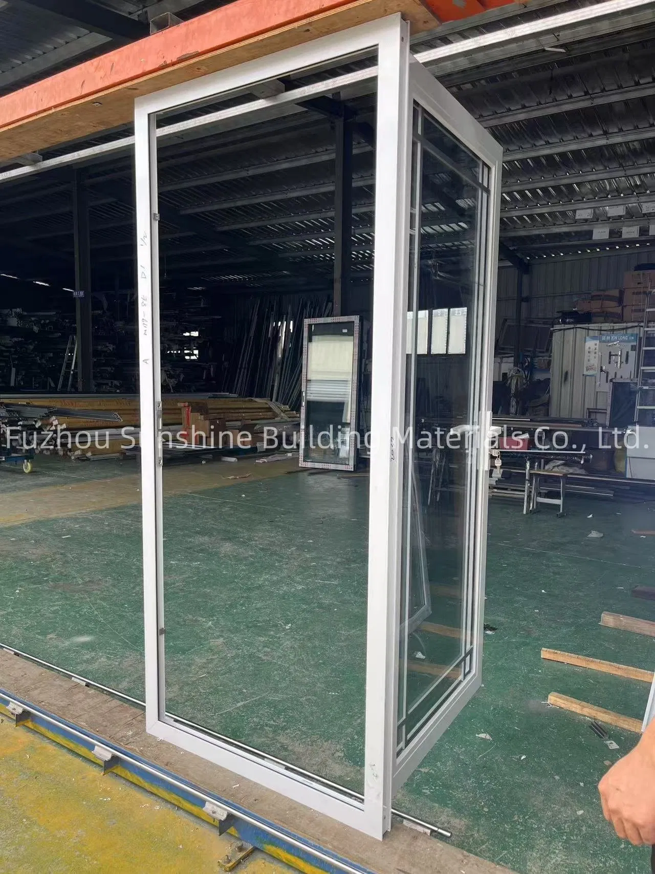 Easy to Install Soundproof Swing Style UPVC Windows Doors with Double Tempered Glass for House Use
