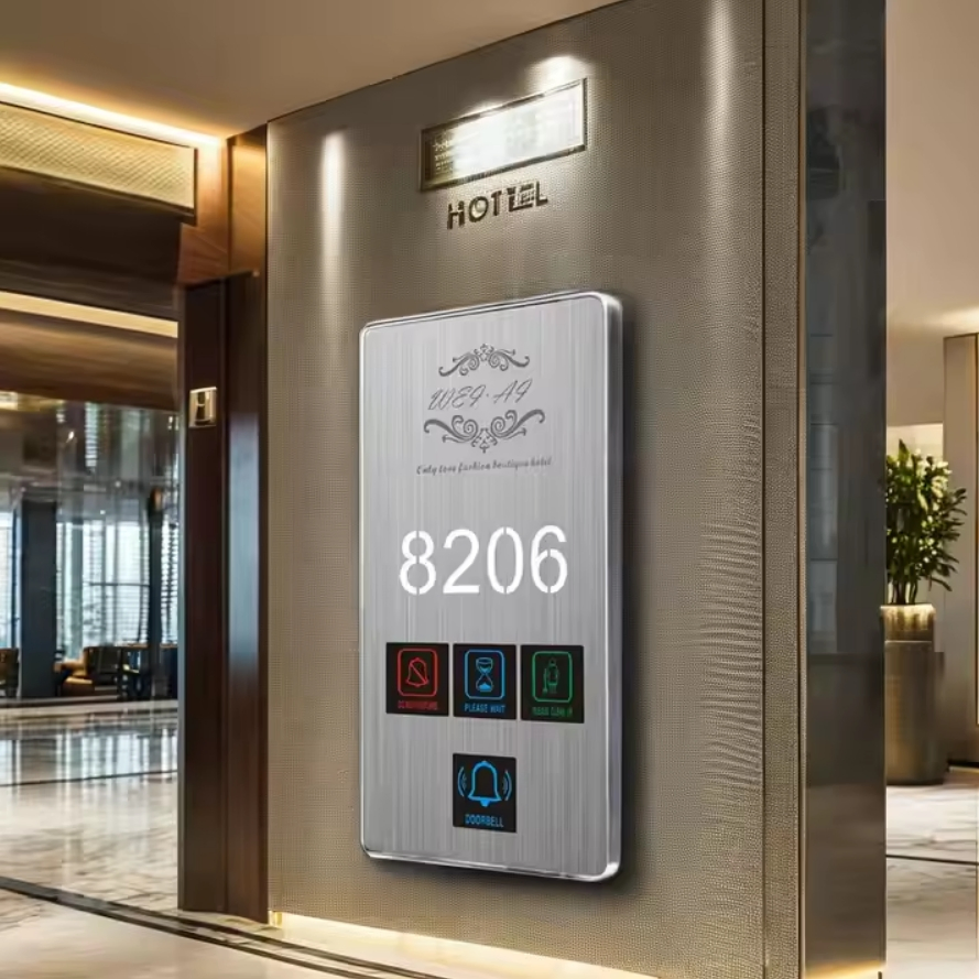 House Number Door Plates Hotel Switch Panel Modern Design Doorbell Panel