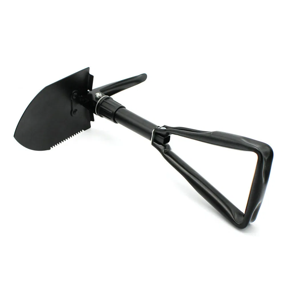 Feistel Multi-Functional Outdoor Tool Folding Camping Shovels with Long Handle