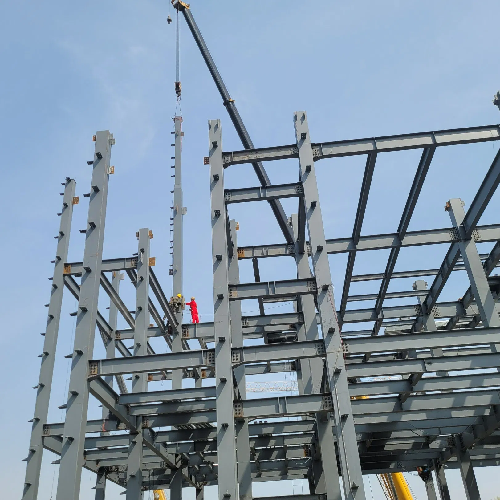 Prefabricated Metal Building Componets Steel Structure Welded Column Beam