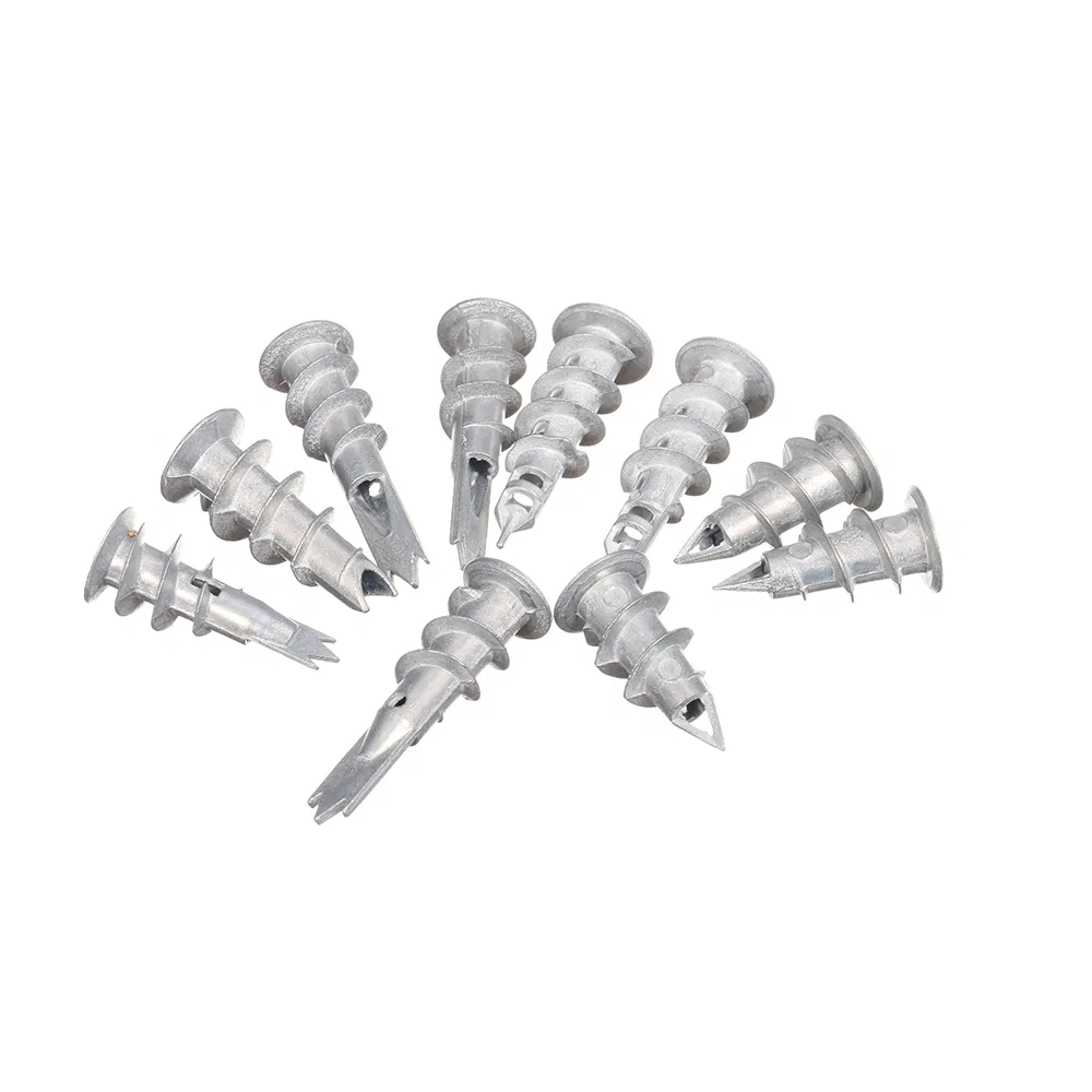 DIN Standard Blue Dyed Cadmium Plated Zinc-Aluminum Coated Diameter 14mm Hammer Drive Anchor Cast Drywall Anchors Zinc Alloy