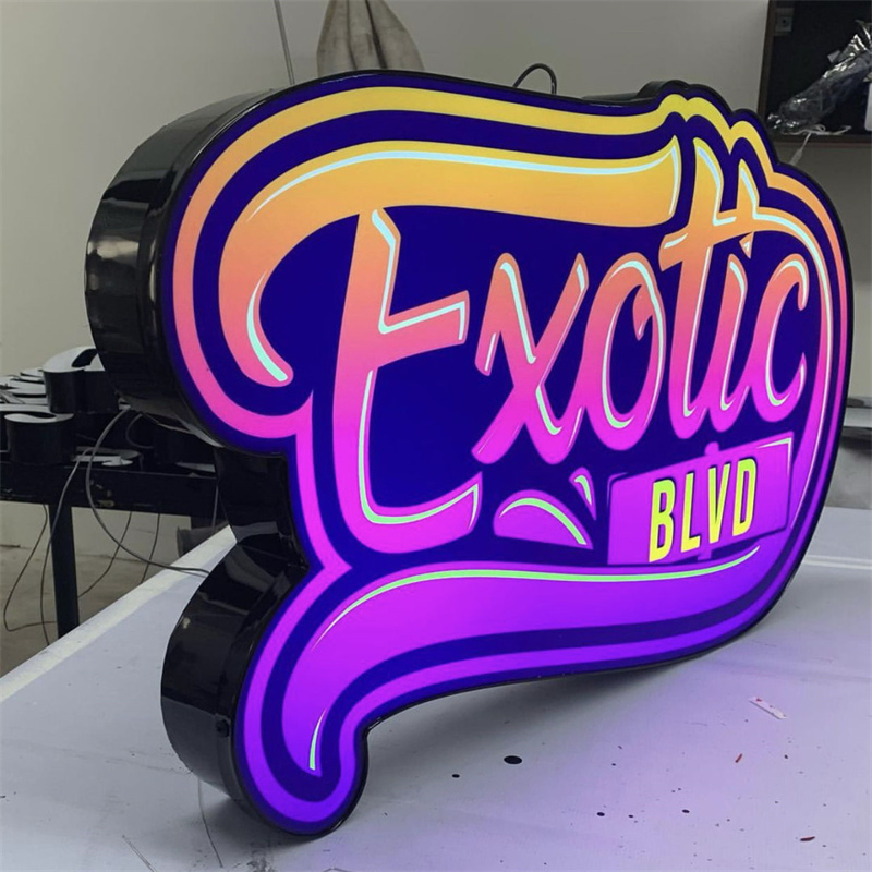 Outdoor Advertising Waterproof Custom Acrylic/Metal Channel 3D Logo LED Light Box Logo