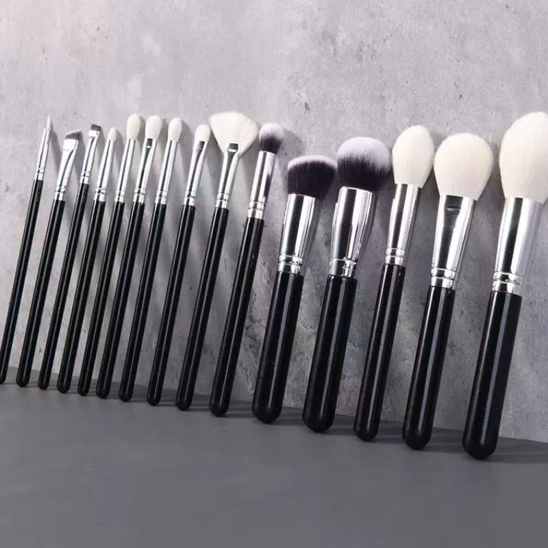 Cross-Border Factory Direct Wholesale Eyeshadow Foundation 15PCS Makeup Brush Set