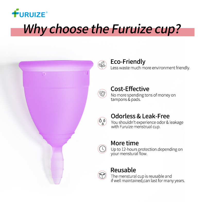 Manufacturers Custom Wholesale 100% Organic Silicone Menstrual Cup Women Period Medical Menstrual Cup