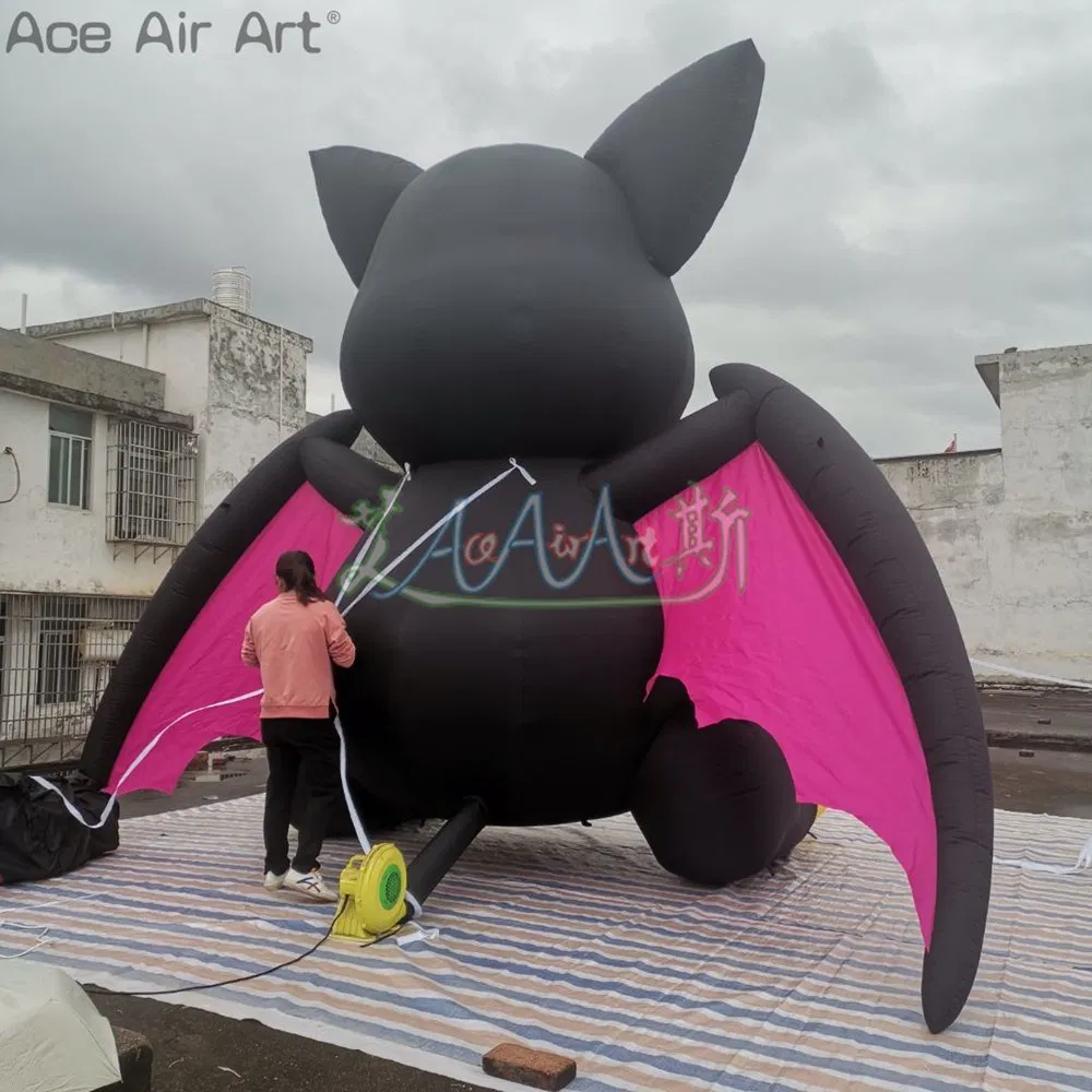 Outdoor Inflatable Scary Bat Model Advertisement Bat Mascot for Halloween or Backyard Decoration