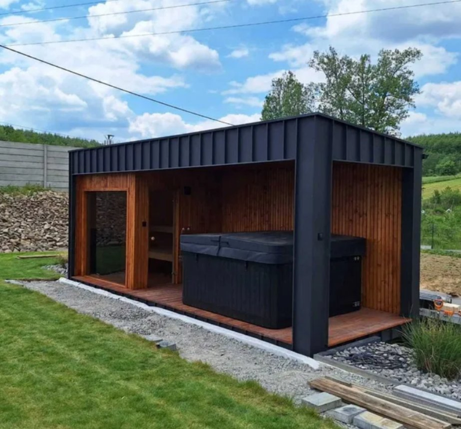 Финская сауна на 4 персоны из кедра и секвойи