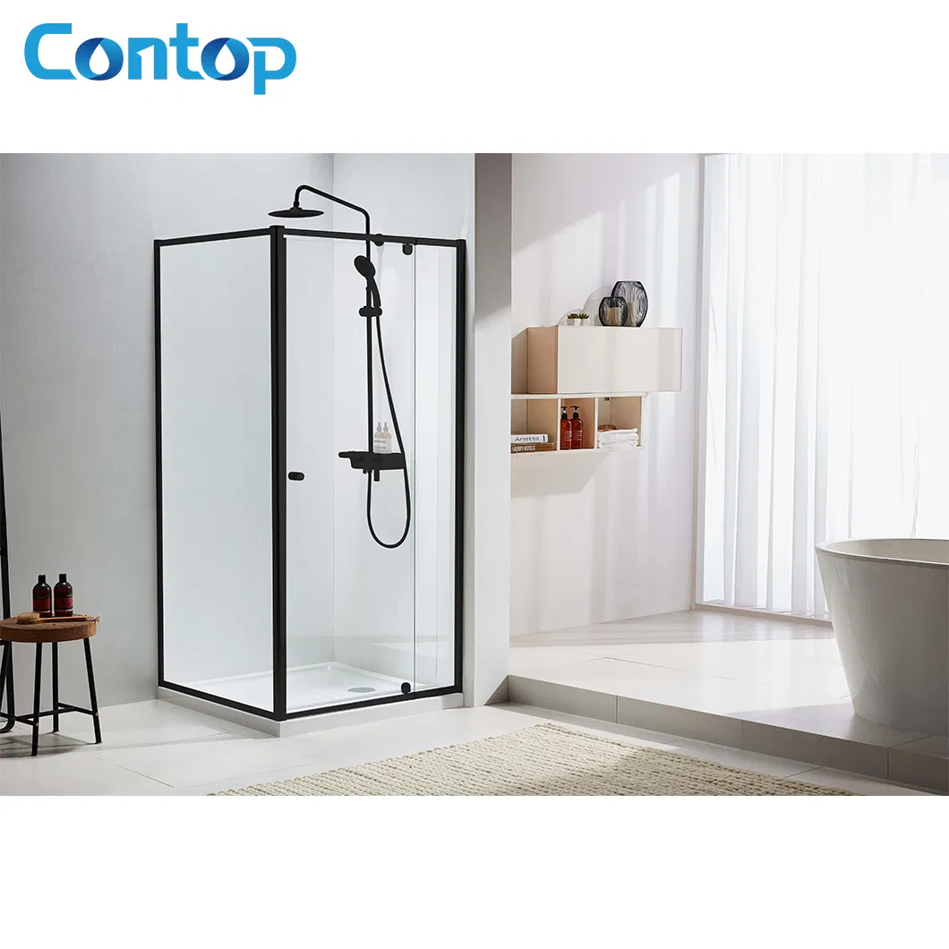 Australian Standard Watermark Market Hot Selling Fashion Frameless Without Door Shower Enclosure
