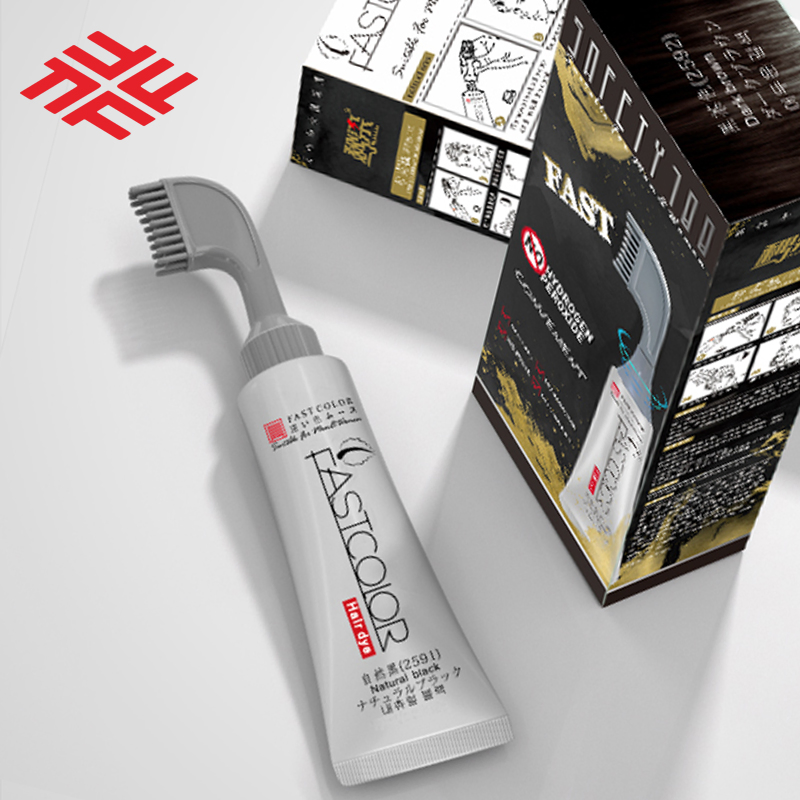 Home Use Men Hair Dye Gentle Formula Convenient Hair Color Comb
