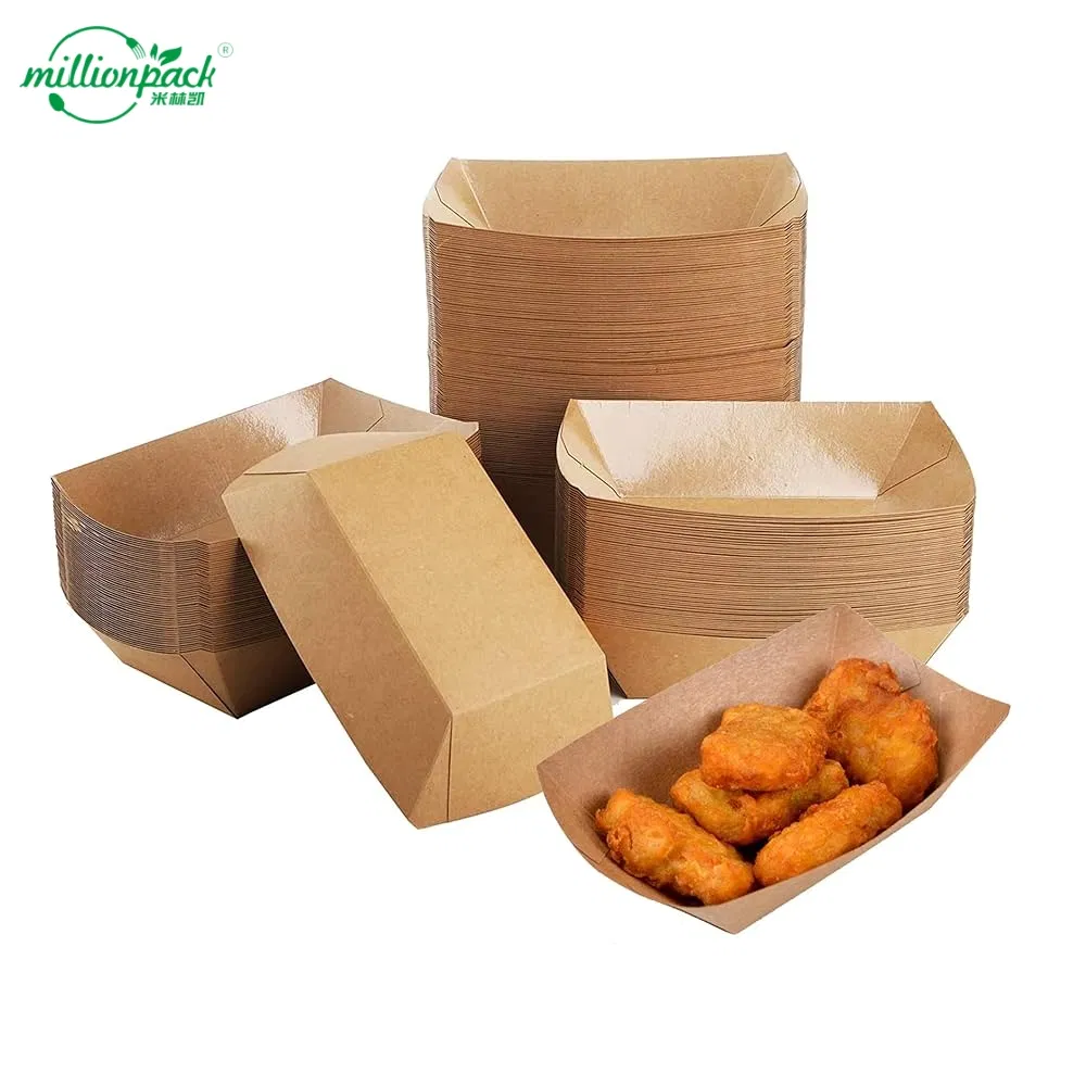 Wax-Coated Kraft Tray for Moist Food Items and Refrigerated Storage