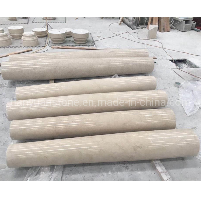 Factory Customized Natural Solid Architectural Natural Marble Column