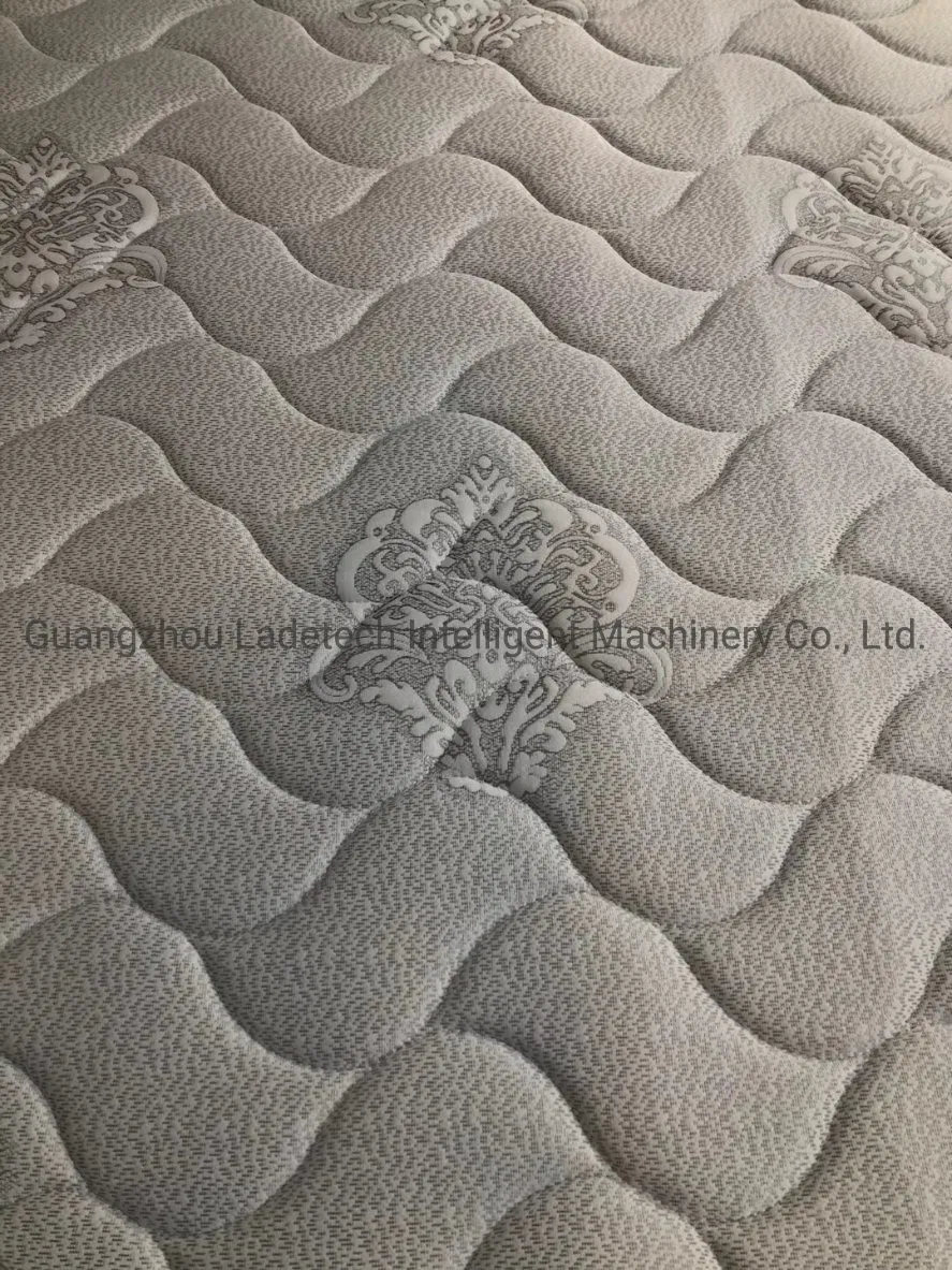 Mattress Jacquard Ticking Multineedle And Single Needle Topper Quilted Fabric