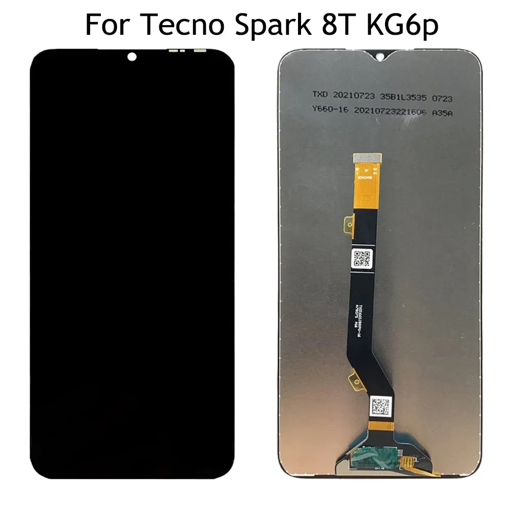 Cell Phone Spare Parts for Tecno Spark8t Kg7n/Kg6p LCD Touch with Digitizer