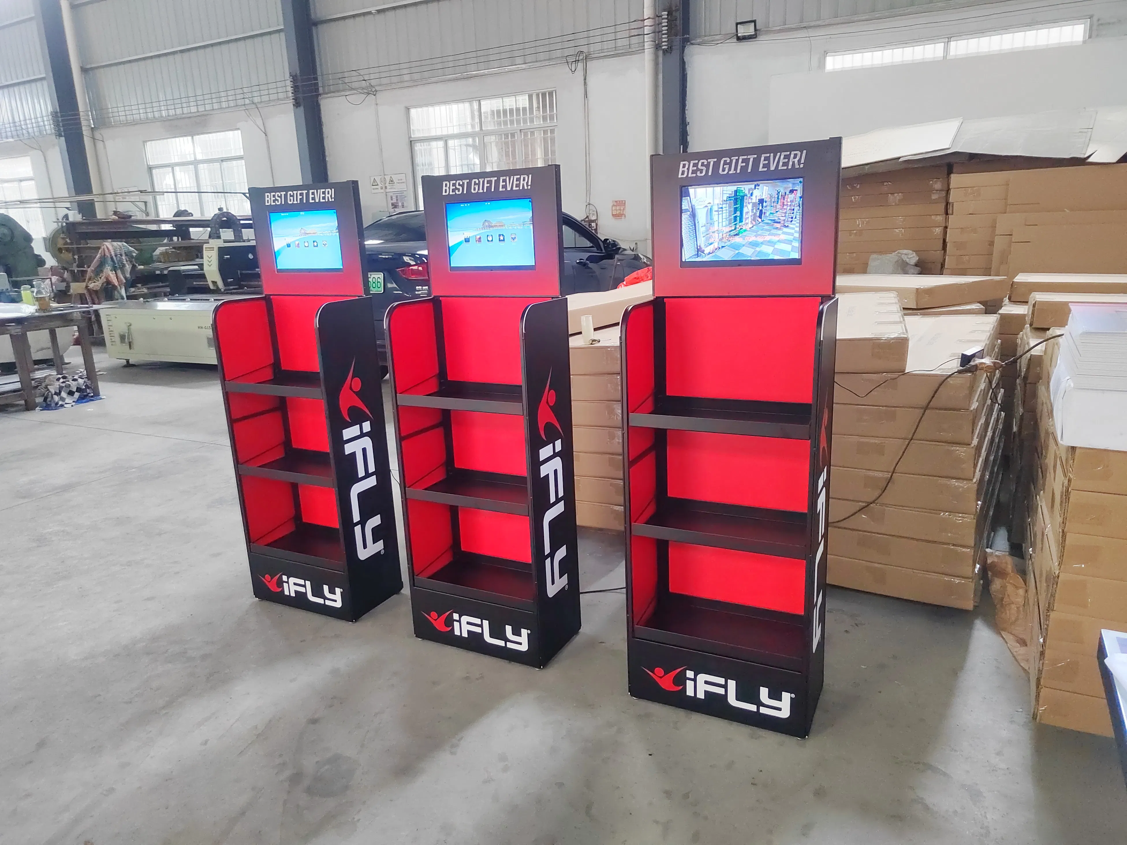 Premium Multi-Function LCD Display Rack for Smart Storage Solutions