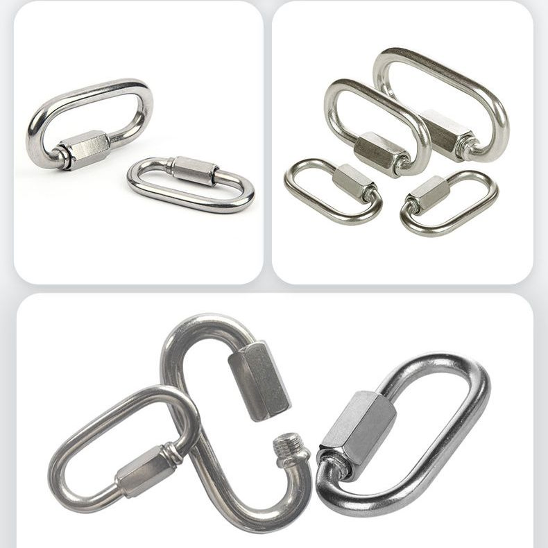 Secure Threaded Mountain Climbing Quick Link for Climbing and Lifting Equipment