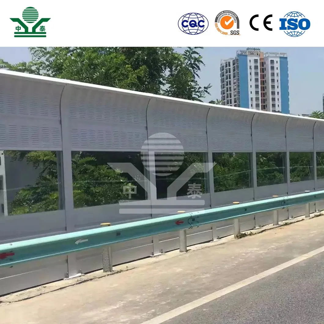 Zhongtai Acoustic Board China Wholesalers Perimtec Fence 2460*500*80mm Motorway Acoustic Fencing