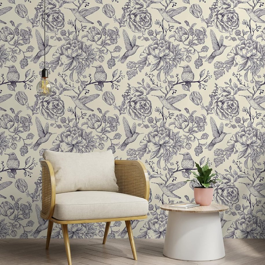 Silver Peel and Stick Removable White Contact Wallpaper