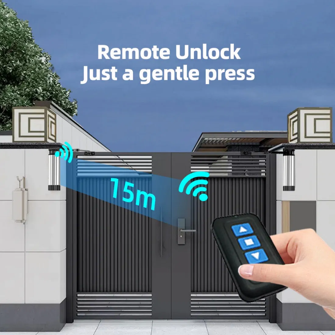 Compact Design Waterproof Aluminum Alloy Side Mounted Door Opener for Office Building Entrance