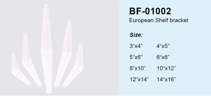 Furniture Paint Metal Coner European Shelf Bracket Wall Bracket