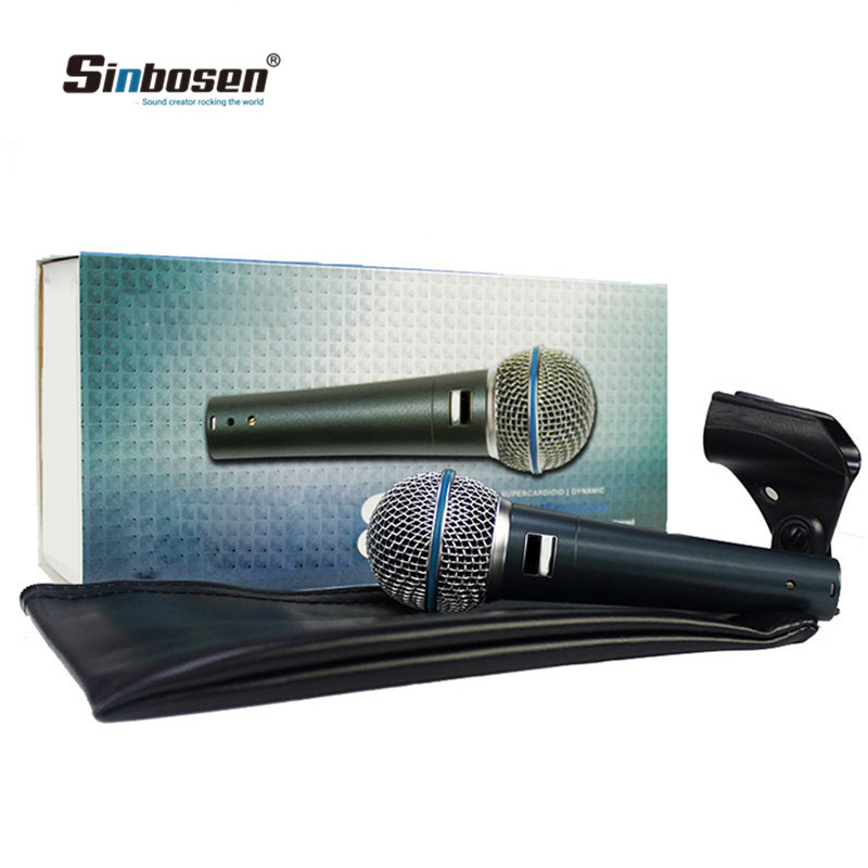 Wired Dynamic Microphone Beta58A Professional Handheld UHF Wired Microphone