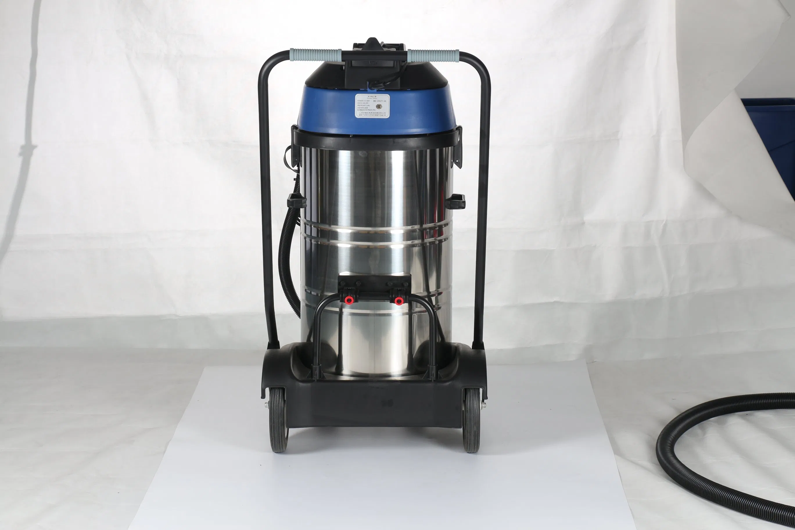 1500W Motor, 80liter Stainless Tank Wet and Dry Vacuum Cleaner