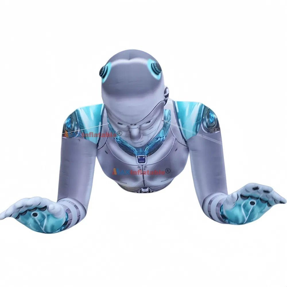Giant 15meter Inflatable Realistic Robot Air Model Fro Stage Decoration