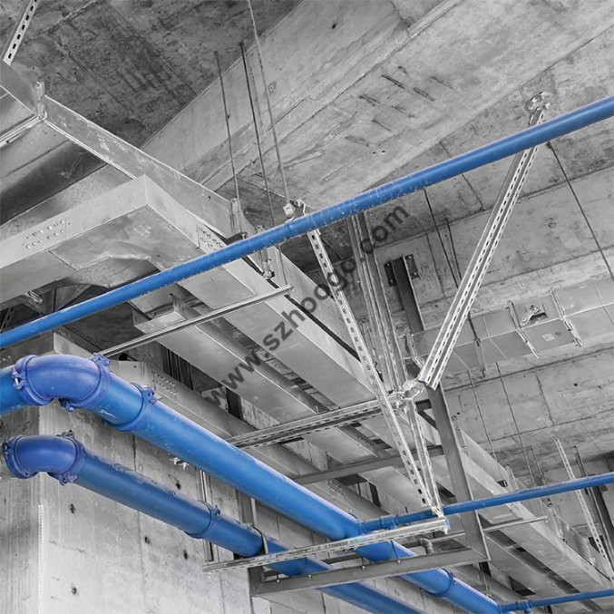 Cable Tray Two-Way Bracing System Seismic Stabilizer Bracket Strut Channel Support