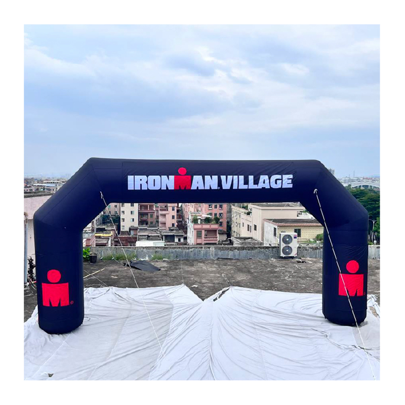 Custom Logo Printing Waterproof Sun/Wind Resistant Large Airtight Inflatable Arch Pillar for Outdoor Sports & Racing Advertising