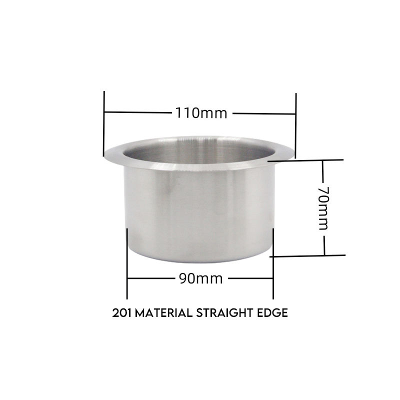 Подстаканник для дивана 57 мм, черный, нержавеющая сталь