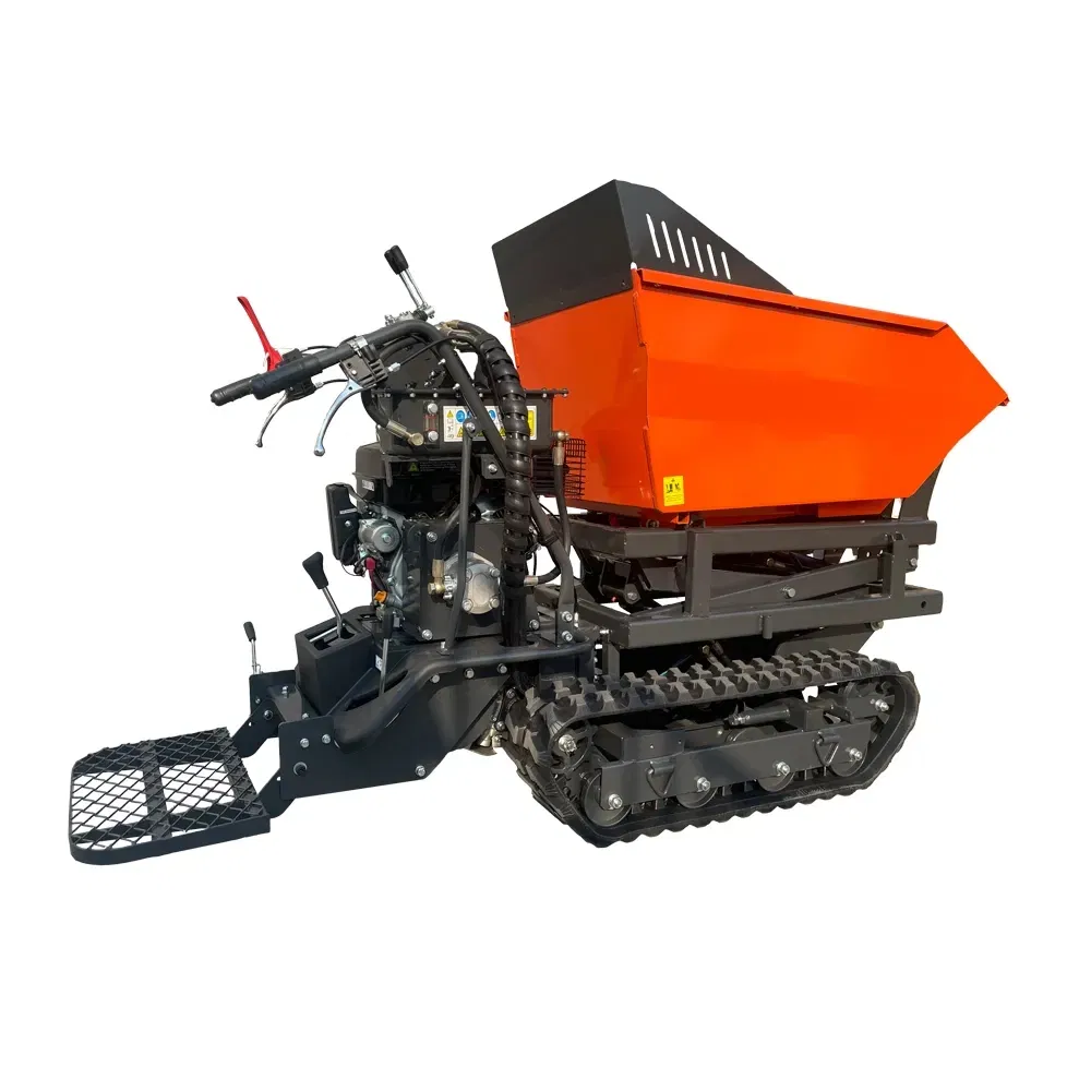 Multifunctional Mini Track Dumper All-Terrain 500kg Payload Wheelbarrow Power Concrete Buggy/Dumper