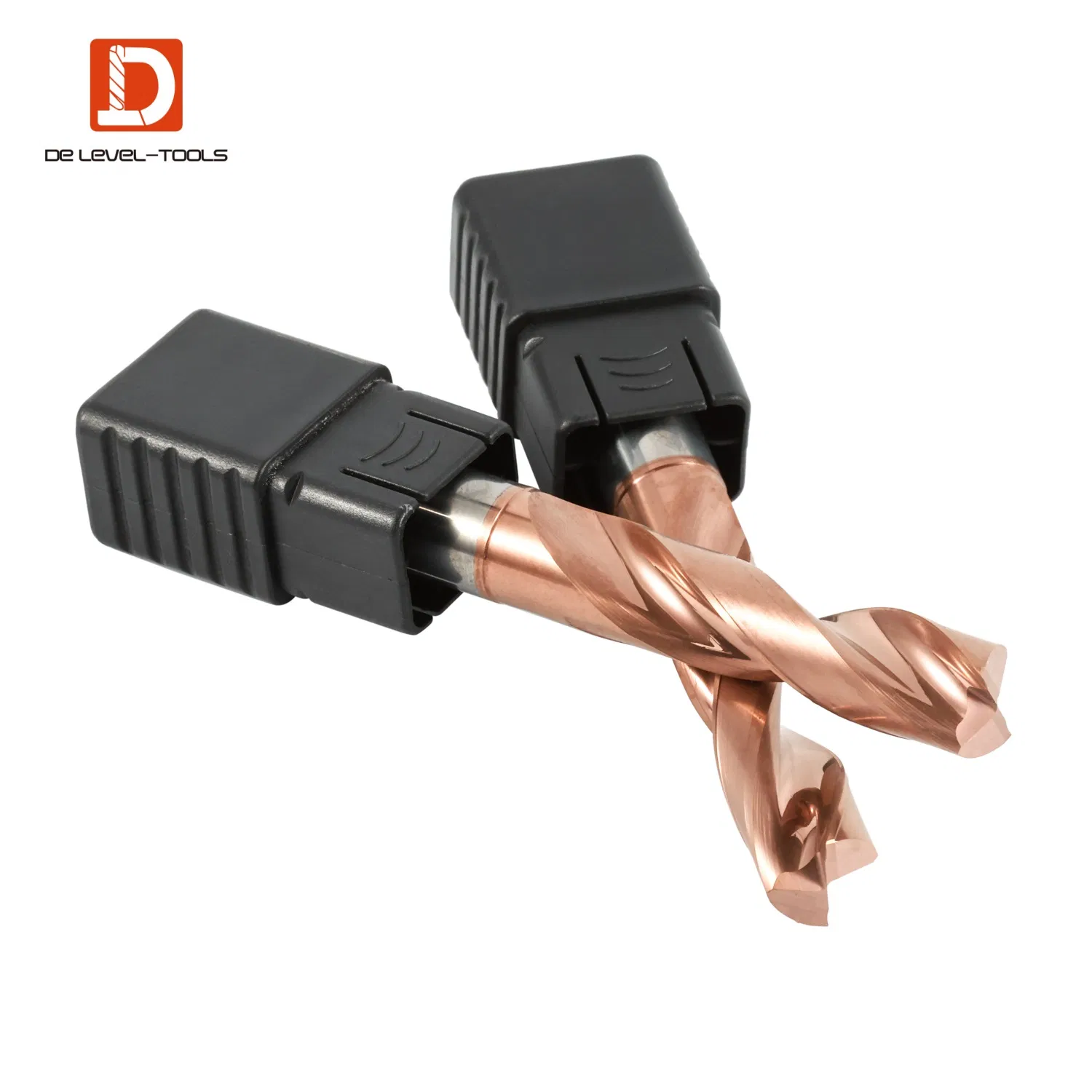 Delevel Solid Carbide 2 Flute Flat Bottom Drill CNC Machine Drill Bits Flat End Mill