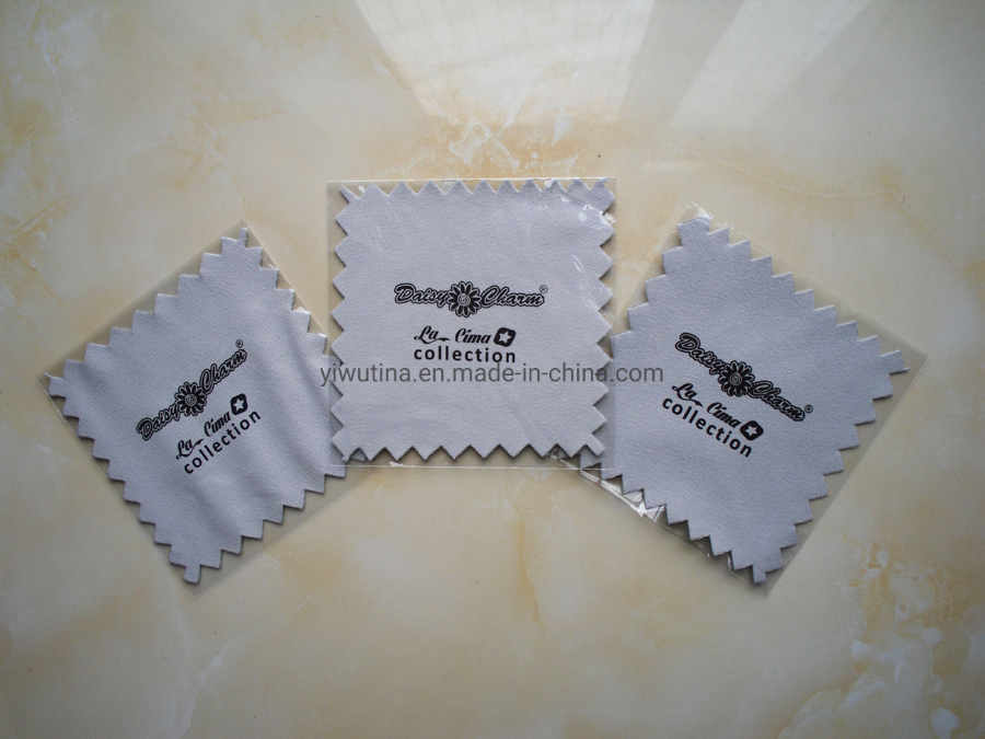 Custom Silk Screen Logo Microfiber Jewelry Watch Camera Polishing Cleaning Cloth