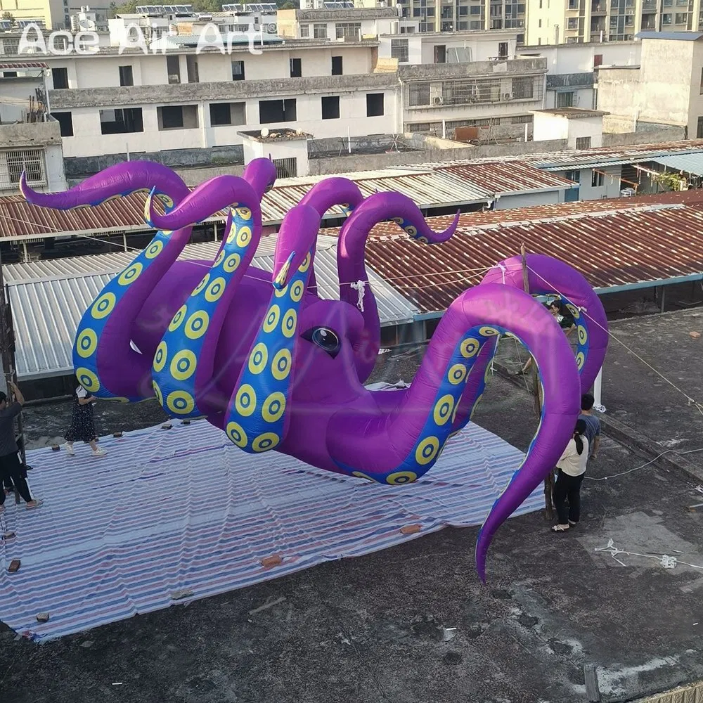 Hanging Inflatable Octopus with Tentacles Balloons for Advertising Decoration