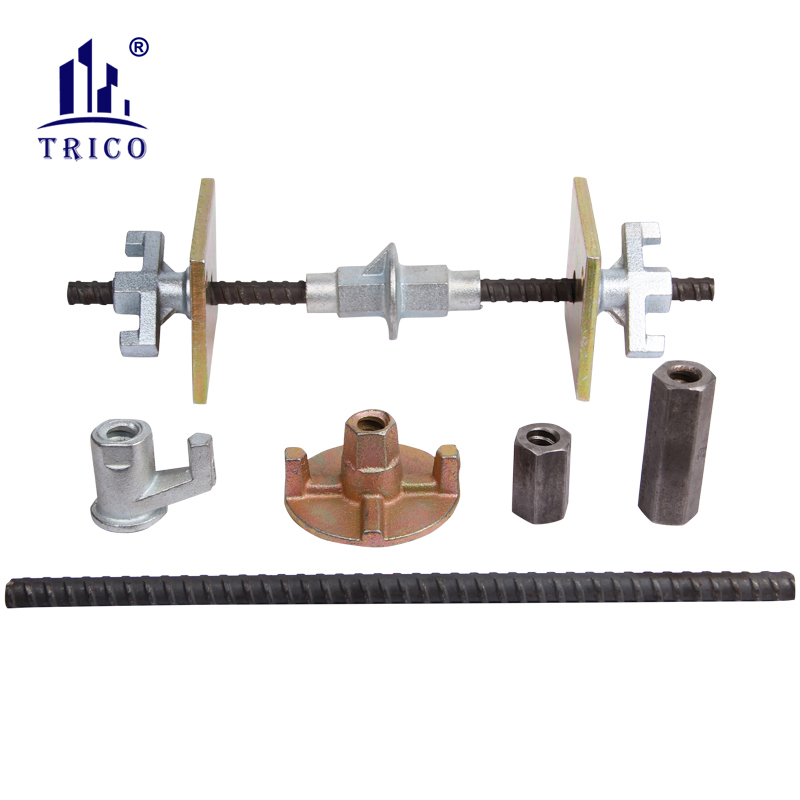 Building Material Iron Casted 15/17mm Formwork Wing Nut 180kN for Formwork Construction