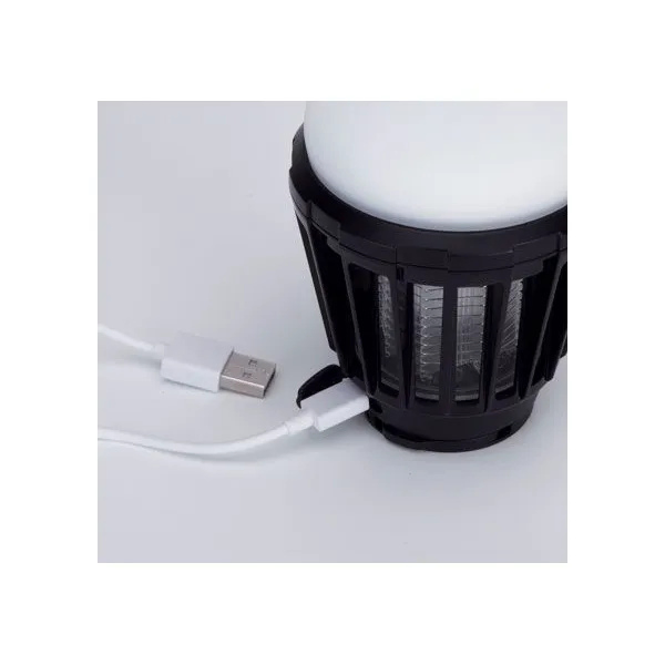 Portable 2-in-1 Insect Killer and LED Lamp with Electric Shock, Waterproof, Rechargeable - Ideal for Garden and Outdoor Use