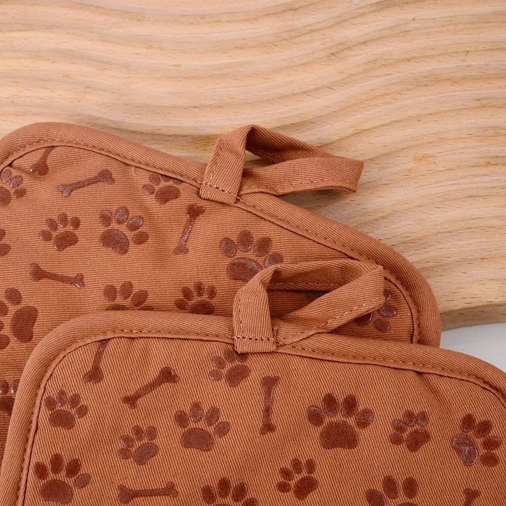 Custom Short Oven Heat Resistant Kitchen Printing Silicone Pot Holder