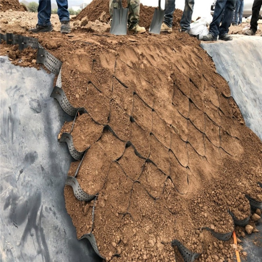 Good Flexibility ASTM Standard Plastic Geocells Price Textured Surface HDPE Geocell for Slope Construction
