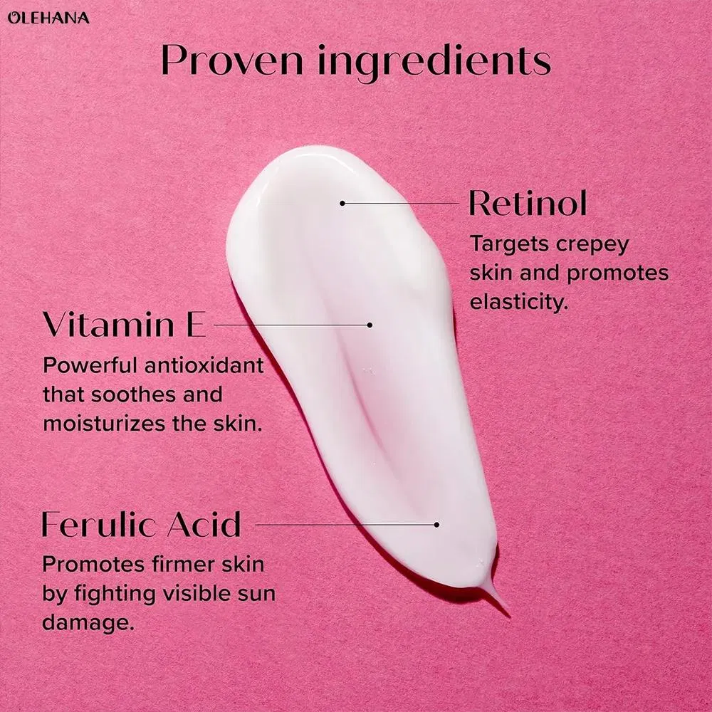 Retinol Body Lotion Firming Moisturizer Targets Look of Crepe Skin, Wrinkles, Sagging & Sun Damaged Skin