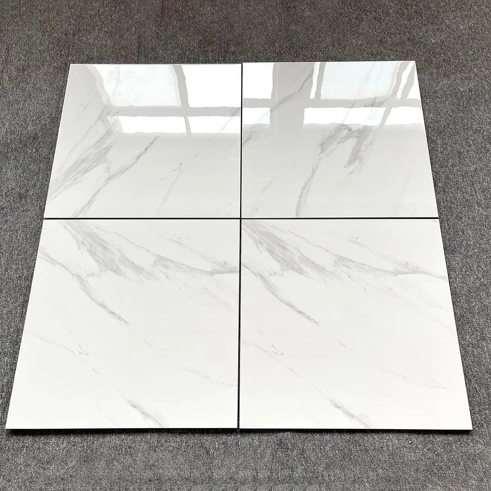 Carrara 600X600 Ceramica Porcelanato Cheap Ceramic White Tiles Floor