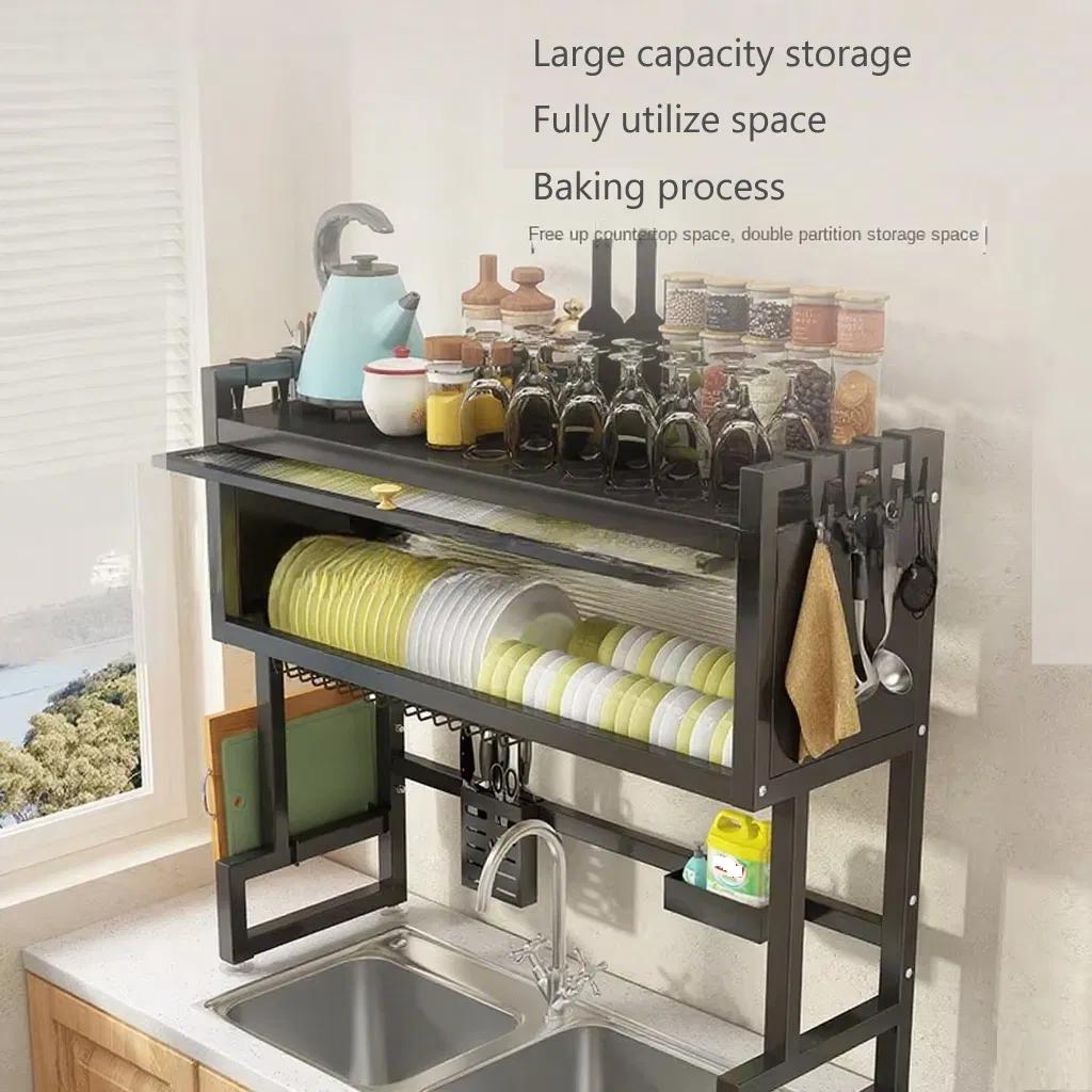 Стеллаж для посуды и палочек без сверления