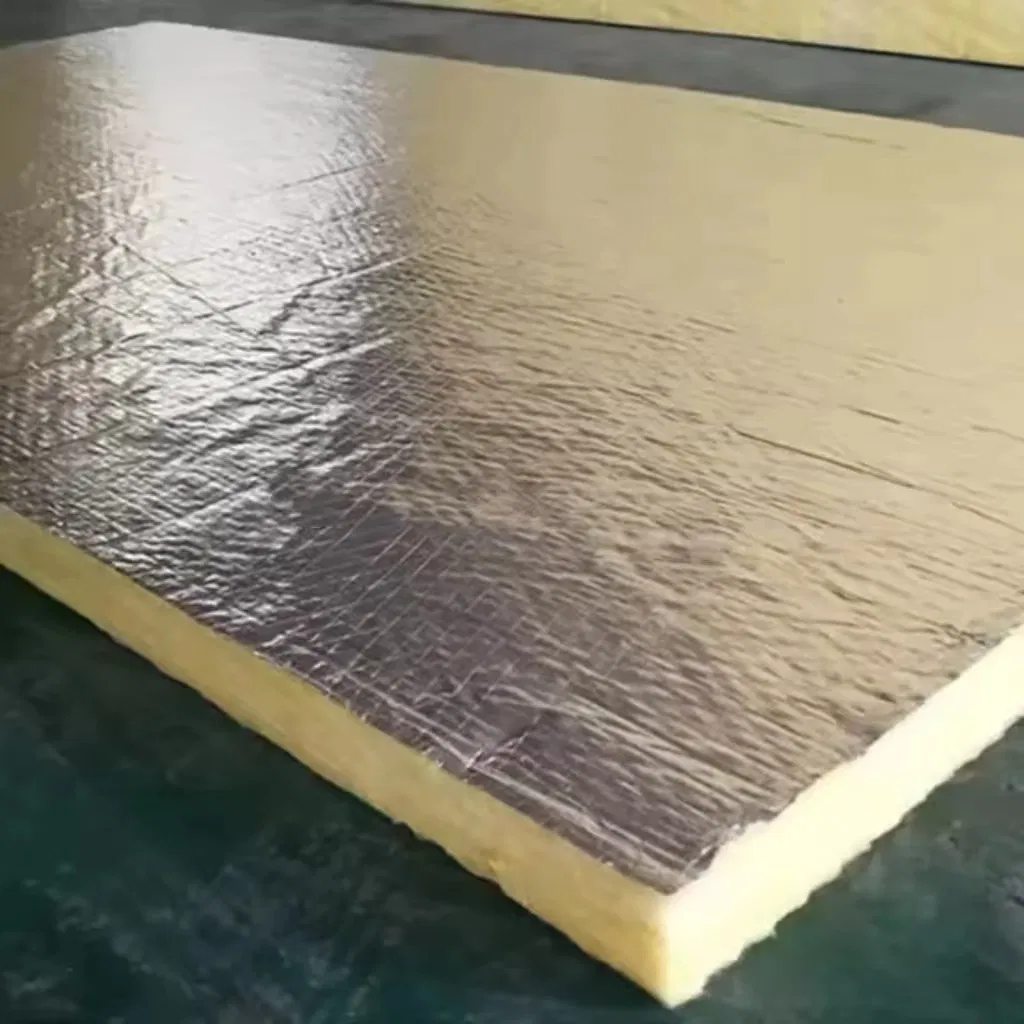 Fiberglass Board with Aluminum Foil Insulation Material for Prefab House