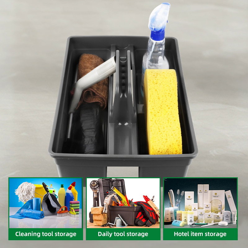 Factory Price Plastic Household Hand Basket Portable Hotel Storage Grey Bath Basket