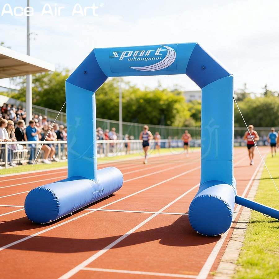 Custom Small-Sized Angled Arch with Bottom Beam for Outdoor Sport Event