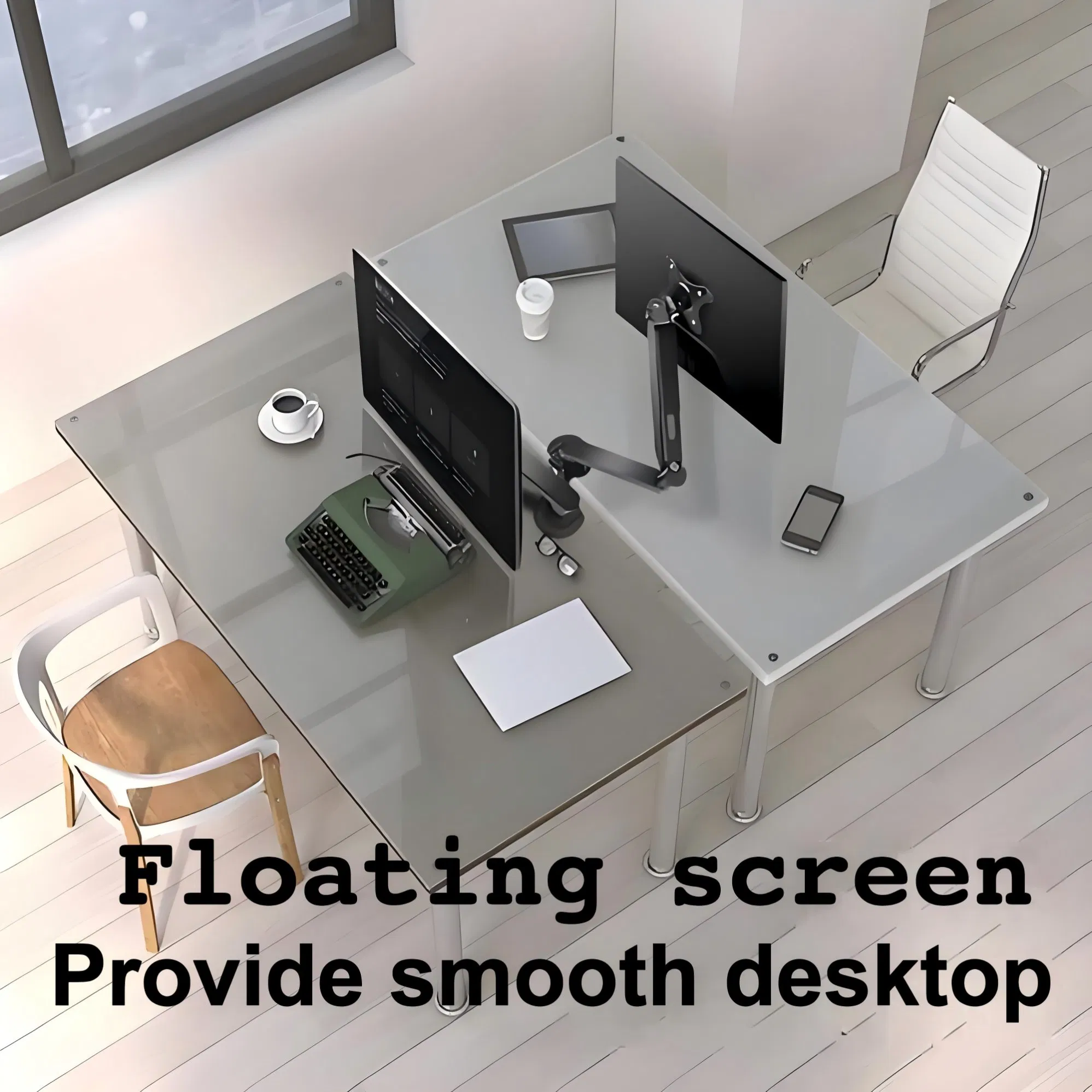 Кронштейн для двух мониторов до 32 дюймов, стальной